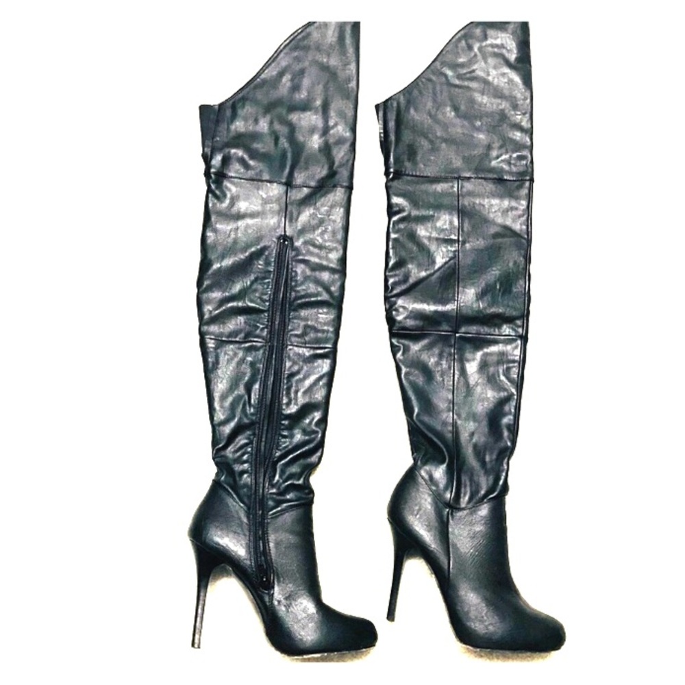 Express Thigh High Leather Boots
